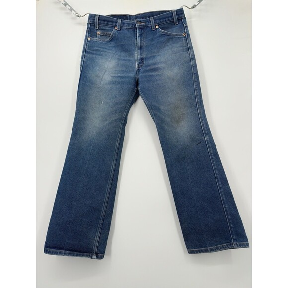 Vintage Levi's Saddleman Boot Cut Jeans Men's 20517 0217 36x27 Orange Tab 517 - Picture 2 of 16